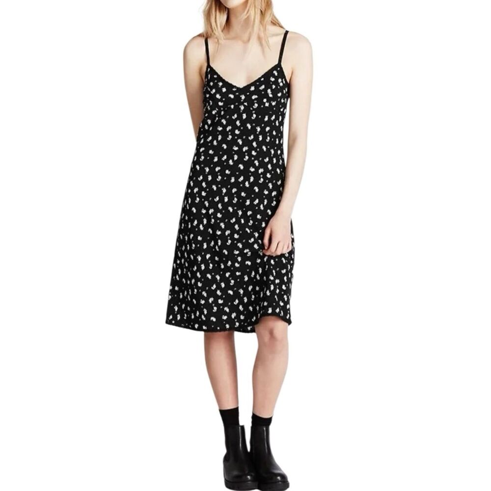 M&S Alexa Chung The Olive Slip Dress 90’s era Size 8